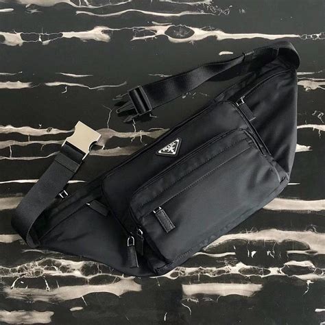 prada fanny pack nylon|prada nylon bum bag.